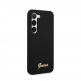 Guess Liquid Silicone Metal Logo Case - силиконов (TPU) калъф за Samsung Galaxy S23 (черен)  2