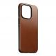 Nomad Modern Leather MagSafe Case - кожен (естествена кожа) кейс с MagSafe за iPhone 15 (кафяв) 3