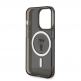 Karl Lagerfeld IML Ikonik Magsafe Case - дизайнерски силиконов кейс за iPhone 15 Pro с Magsafe (черен) 4