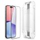 Spigen Glas.tR EZ Fit Tempered Glass 2 Pack - 2 броя стъклени защитни покрития за дисплея на iPhone 15 Pro (черен-прозрачен) 3