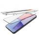 Spigen Glas.tR EZ Fit Tempered Glass 2 Pack - 2 броя стъклени защитни покрития за дисплея на iPhone 15 Pro (черен-прозрачен) 5