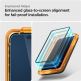 Spigen Glass.tR Align Master Full Cover Tempered Glass 2 Pack - 2 броя стъклени защитни покрития за целия дисплей на iPhone 15 Pro (черен-прозрачен) 7