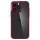 Spigen Ultra Hybrid Case - хибриден кейс с висока степен на защита за iPhone 15 Pro Max (червен-прозрачен) 1