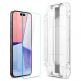 Spigen Glas.tR EZ Fit Tempered Glass 2 Pack - 2 броя стъклени защитни покрития за дисплея на iPhone 15 Pro Max (прозрачен) 3