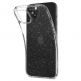 Spigen Liquid Crystal Glitter Case - тънък силиконов (TPU) калъф за iPhone 15 (прозрачен)  5