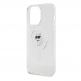 Karl Lagerfeld IML Choupette Magsafe Case - дизайнерски силиконов кейс с Magsafe за iPhone 15 Pro (прозрачен) 4