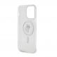 Karl Lagerfeld IML Choupette Magsafe Case - дизайнерски силиконов кейс с Magsafe за iPhone 15 Pro (прозрачен) 5