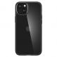 Spigen Crystal Hybrid Case - хибриден кейс с висока степен на защита за iPhone 15 (черен-прозрачен) 1