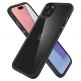 Spigen Crystal Hybrid Case - хибриден кейс с висока степен на защита за iPhone 15 (черен-прозрачен) 6