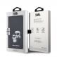 Karl Lagerfeld PU Saffiano Karl and Choupette NFT Book Case - дизайнерски кожен калъф, тип портфейл за iPhone 15 Pro Max (черен) 2