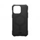 Urban Armor Gear Essential Armor MagSafe Case - удароустойчив силиконов калъф с MagSafe за iPhone 15 Pro Max (черен) 11