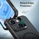 ESR Air Armor HaloLock MagSafe Case - хибриден удароустойчив кейс с MagSafe за iPhone 15 Plus (черен-мат) 4