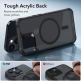 ESR Air Armor HaloLock MagSafe Case - хибриден удароустойчив кейс с MagSafe за iPhone 15 Plus (черен-мат) 5