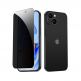 ESR Privacy Full Cover Tempered Glass - калено стъклено защитно покритие с определен ъгъл на виждане за дисплея на iPhone 15 (черен-прозрачен) 1