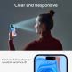 ESR Privacy Full Cover Tempered Glass - калено стъклено защитно покритие с определен ъгъл на виждане за дисплея на iPhone 15 (черен-прозрачен) 7