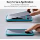 ESR Privacy Full Cover Tempered Glass - калено стъклено защитно покритие с определен ъгъл на виждане за дисплея на iPhone 15 (черен-прозрачен) 9