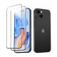 ESR 3D Full Cover Tempered Glass 2 Pack - 2 броя калени стъклени защитни покрития за дисплея на iPhone 15 Plus (черен-прозрачен) 1