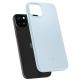 Spigen Thin Fit Case - качествен тънък матиран кейс за iPhone 15 (светлосин) 8