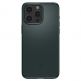 Spigen Thin Fit Case - качествен тънък матиран кейс за iPhone 15 Pro Max (зелен) 1