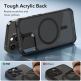 ESR Air Armor HaloLock MagSafe Case - хибриден удароустойчив кейс с MagSafe за iPhone 15 Pro Max (черен-мат) 5