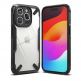 Ringke Fusion X Case - хибриден удароустойчив кейс за iPhone 15 Pro (черен-прозрачен) 2
