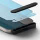 Ringke Invisible Defender Full Cover Tempered Glass 2.5D  - калено стъклено защитно покритие за дисплея на iPhone 15 (черен-прозрачен) 2