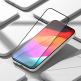 Ringke Invisible Defender Full Cover Tempered Glass 2.5D  - калено стъклено защитно покритие за дисплея на iPhone 15 (черен-прозрачен) 5