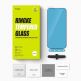 Ringke Invisible Defender Full Cover Tempered Glass 2.5D  - калено стъклено защитно покритие за дисплея на iPhone 15 (черен-прозрачен) 8