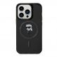 Karl Lagerfeld IML Ikonik MagSafe Case - дизайнерски силиконов кейс с MagSafe за iPhone 15 Pro Max (черен) 1
