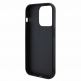Guess PU Square Mirror Script Logo Leather Hard Case - дизайнерски кожен кейс за iPhone 15 Pro (черен) 4
