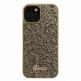 Guess PU Square Mirror Script Logo Leather Hard Case - дизайнерски кожен кейс за iPhone 15 (златист) 2