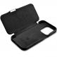 iCarer Leather Oil Wax MagSafe Folio Case - кожен калъф (естествена кожа), тип портфейл с MagSafe за iPhone 15 Pro (черен) 10