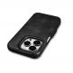 iCarer Leather Oil Wax MagSafe Folio Case - кожен калъф (естествена кожа), тип портфейл с MagSafe за iPhone 15 Pro (черен) 12