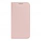 Dux Ducis Skin Pro Case - кожен калъф с поставка и отделение за кр. карти за iPhone 15 Pro (розов) 10