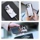Dux Ducis Skin X Pro Magnetic Wallet Case - удароустойчив хибриден кожен кейс с отделение за карти и MagSafe за iPhone 15 Pro Max (черен-прозрачен) 8