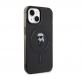 Karl Lagerfeld IML Ikonik MagSafe Case - дизайнерски силиконов кейс с MagSafe за iPhone 15 (черен) 3