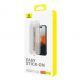 Baseus Sapphire Privacy Tempered Glass Film (0.30mm) - калено стъклено защитно покритие с определен ъгъл на виждане за дисплея на iPhone 15 Pro (черен-прозрачен) 3