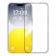 Baseus Sapphire Tempered Glass Film (0.30mm) - калено стъклено защитно покритие за дисплея на iPhone 15 (черен-прозрачен) 1