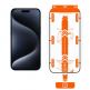 Mobile Origin Screen Guard Tempered Glass 2 Pack - 2 броя калени стъклени защитни покрития за дисплея на iPhone 15 Pro Max (черен-прозрачен) 2