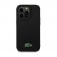 Lacoste Croc Logo Liquid Silicone MagSafe Case - дизайнерски силиконов калъф с MagSafe за iPhone 15 Pro (черен)  2