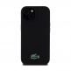 Lacoste Croc Logo Liquid Silicone MagSafe Case - дизайнерски силиконов калъф с MagSafe за iPhone 15 (черен)  2