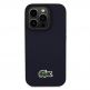 Lacoste Iconic Petit Pique Logo MagSafe Case - дизайнерски кожен кейс с MagSafe за iPhone 15 Pro Max (тъмносин) 1
