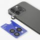 Blueo Sapphire Crystal Stainless Steel Camera Lens Protector - предпазни сапфирени лещи за камерата на iPhone 15 Pro (черен) 1