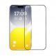 Baseus Glare Repelling Tempered Glass Film (0.30mm) - матирано калено стъклено защитно покритие за дисплея на iPhone 15 Pro (черен-прозрачен) 1
