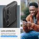 Spigen Optik Armor Case - тънък качествен силиконов (TPU) калъф с капак за камерата за Samsung Galaxy S24 (черен) 14