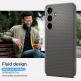 Spigen Liquid Air Case - силиконов (TPU) калъф с висока степен на защита за Samsung Galaxy S24 (сив) 16