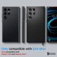 Spigen Liquid Air Case - силиконов (TPU) калъф с висока степен на защита за Samsung Galaxy S24 Ultra (черен) 12