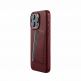 Mujjo Full Leather MagSafe Wallet Case - премиум кожен (естествена кожа) кейс с MagSafe за iPhone 15 Pro Max (червен) 1