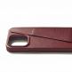 Mujjo Full Leather MagSafe Wallet Case - премиум кожен (естествена кожа) кейс с MagSafe за iPhone 15 Pro Max (червен) 2