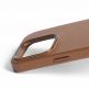 Mujjo Full Leather MagSafe Case - премиум кожен (естествена кожа) кейс с MagSafe за iPhone 15 Pro (кафяв) 6